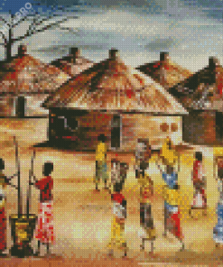 The African Scene Diamond Painting