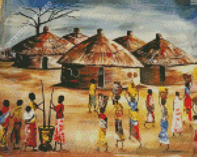 The African Scene Diamond Painting