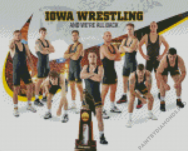 The Iowa Wrestling Diamond Painting