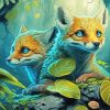 Viperfox Pups Diamond Painting