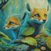 Viperfox Pups Diamond Painting