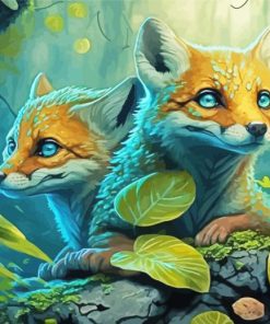 Viperfox Pups Diamond Painting