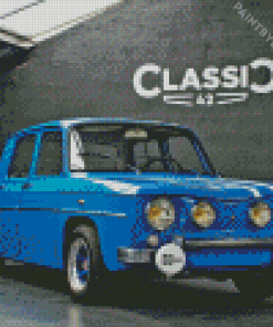 Blue Renault Gordini R8 Car Diamond Painting