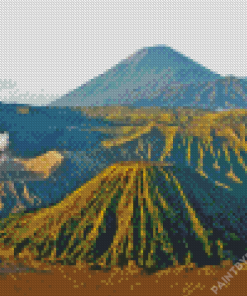 Bromo Volcano In Java Island Diamond Painting