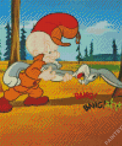 Bugs Bunny Elmer Fudd Diamond Painting