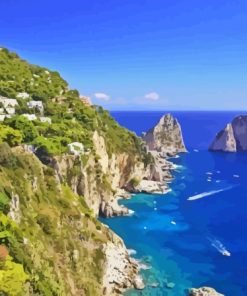 Capri Island Landscape Diamond Painting