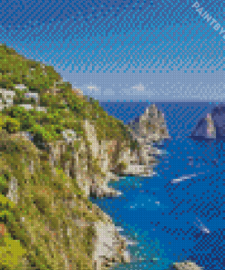 Capri Island Landscape Diamond Painting