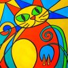 Cat Cubism Diamond Painting