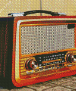 Classic Vintage Radio Diamond Painting