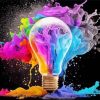 Colorful Light Bulb Diamond Painting