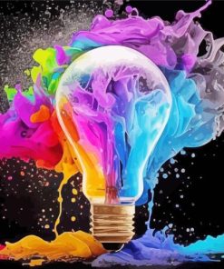 Colorful Light Bulb Diamond Painting