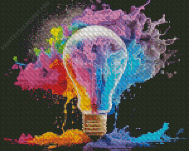 Colorful Light Bulb Diamond Painting