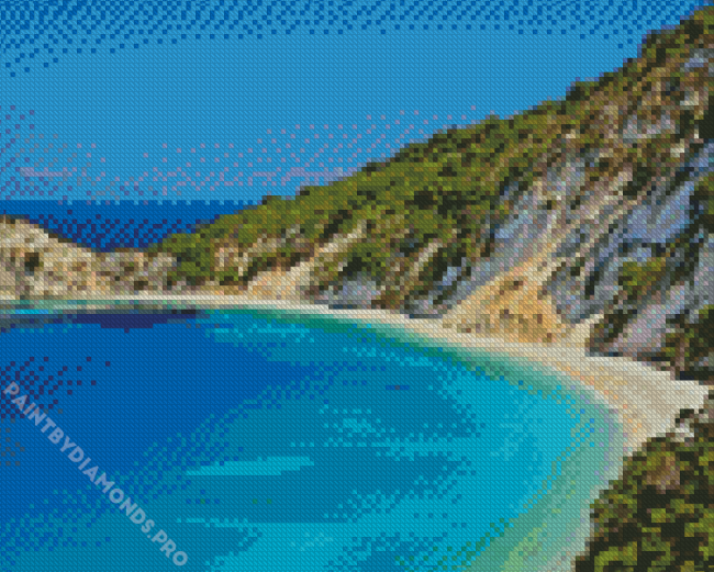 Greece Vathy Landscape Diamond Painting