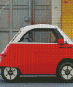 Red Bubble Car Diamond Painting