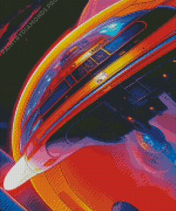 Retro Spaceship Diamond Painting