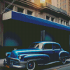 Vintage Blue Car Diamond Painting