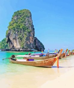 Phra Nang Beach Seascape Diamond Painting