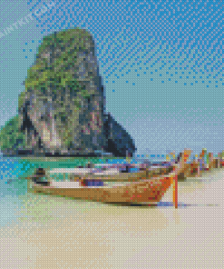 Phra Nang Beach Seascape Diamond Painting