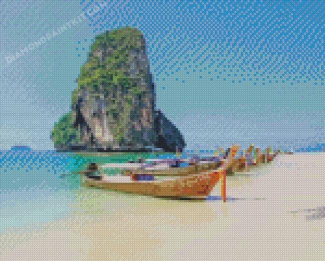 Phra Nang Beach Seascape Diamond Painting