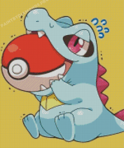 Totodile Pokemon Diamond Painting