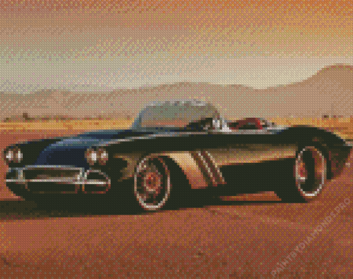 62 Corvette Diamond Painting