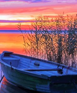 Balaton Lake Sunset Diamond Painting