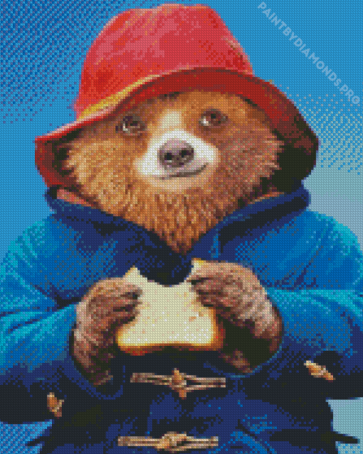 Bear With Red Hat Diamond Painting