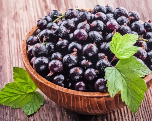 Blackcurrant In Bowl Diamond Painting