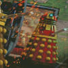 Dalek Robot Diamond Painting