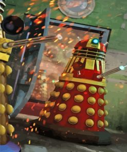 Dalek Robot Diamond Painting