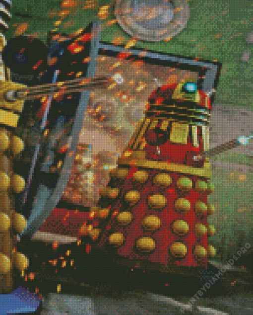 Dalek Robot Diamond Painting