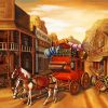 Horse Carriage Diamond Painting