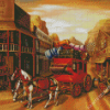 Horse Carriage Diamond Painting