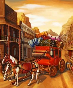 Horse Carriage Diamond Painting