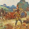 Hunting By Harvey Dunn Diamond Painting