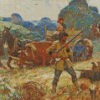 Hunting By Harvey Dunn Diamond Painting