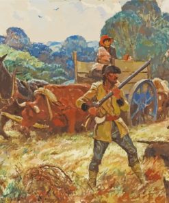 Hunting By Harvey Dunn Diamond Painting