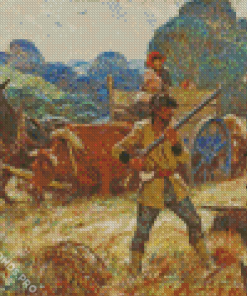 Hunting By Harvey Dunn Diamond Painting