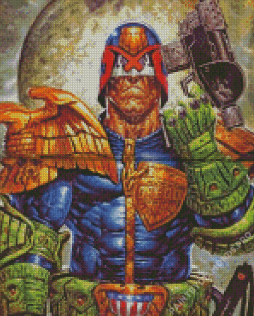 Judge Dredd Superhero Diamond Painting