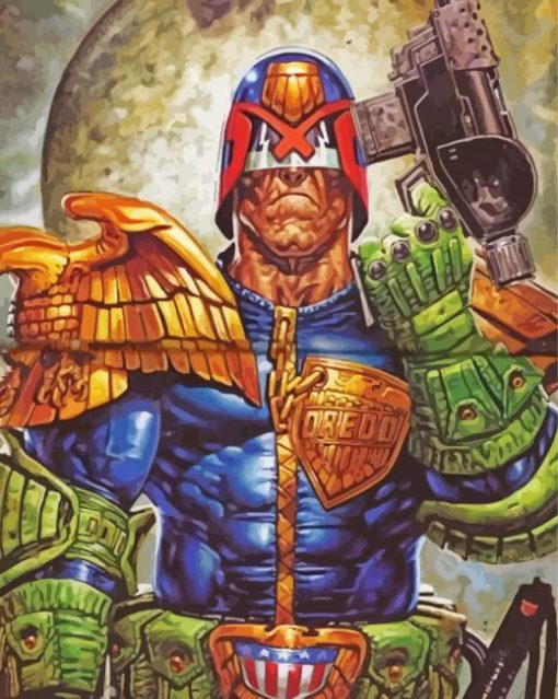 Judge Dredd Superhero Diamond Painting