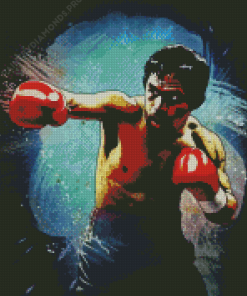 Kick Boxing Fight Diamond Painting