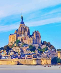 Aesthetic Mont. Saint Michel Diamond Painting