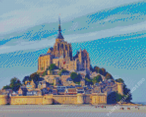 Aesthetic Mont. Saint Michel Diamond Painting