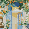 Flower Shop Door Diamond Painting