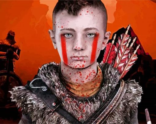 God Of War Atreus Diamond Painting