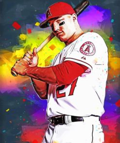 Mike Trout Mlb Diamond Painting