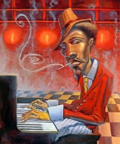 Musician Black Man Diamond Painting