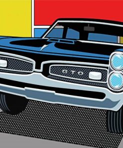 1967 Pontiac Illustration Diamond Painting