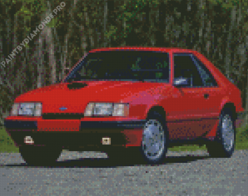 1986 Ford Mustang Svo Diamond Painting