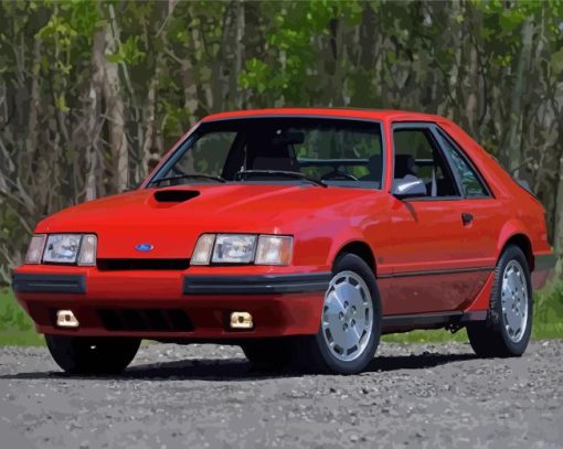 1986 Ford Mustang Svo Diamond Painting